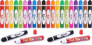 WOSWEL Dot Markers, 10 Colors Washable Dot Paint Markers for Toddlers Kids Preschool, Bingo Daubers Supplies, Painting Art and Crafts Kits Coloring Set, for Class Valentine Gift Art Party (Pack of 2)