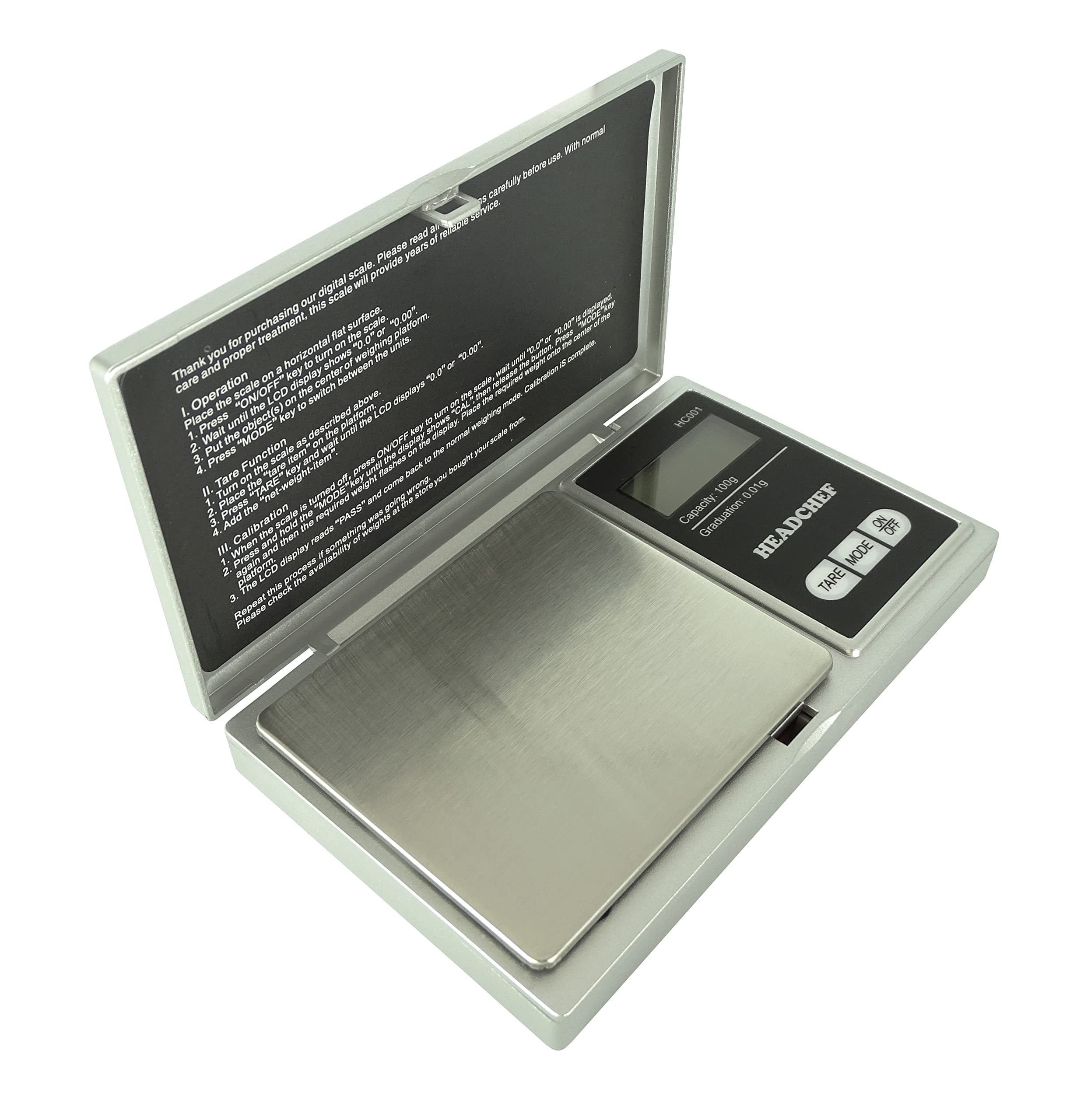 HeadchefHC001 Scale 100 g, Black