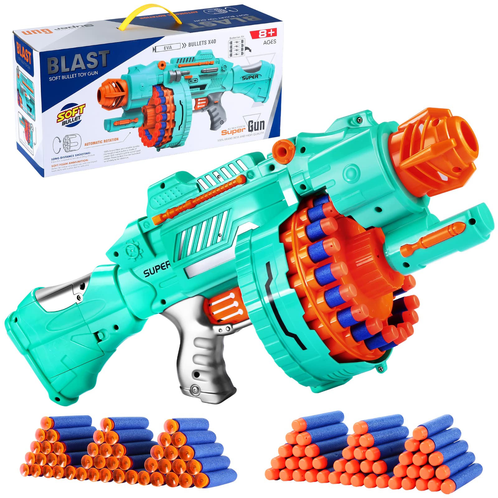 Toy Gun for Nerf Guns Darts, Automatic Electric Toy Foam Blasters