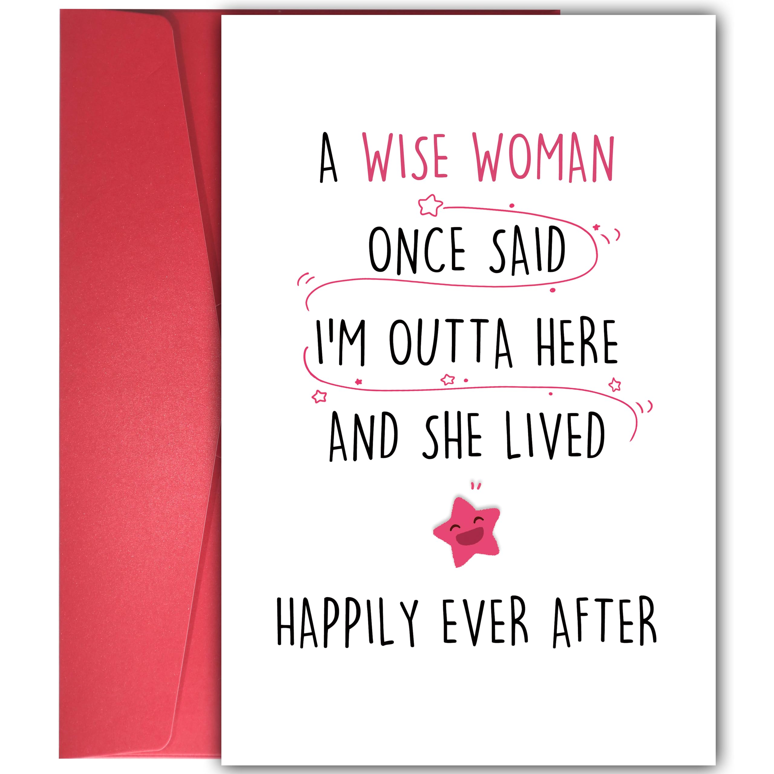 YIWANSIN Funny Retirement Card for Women, Hilarious Coworker Leaving Gift, Farewell Card for Her, Celebrate the Next Chapter