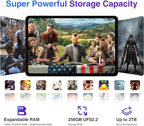 Miniatura 3 de DOOGEE Tableta de 11 pulgadas con pantalla de 2.5K T30Ultra Android 13, Helio G99 Octa Core 2.2GHz, 32 GB de RAM + 256 GB de ROM expande 2 TB,