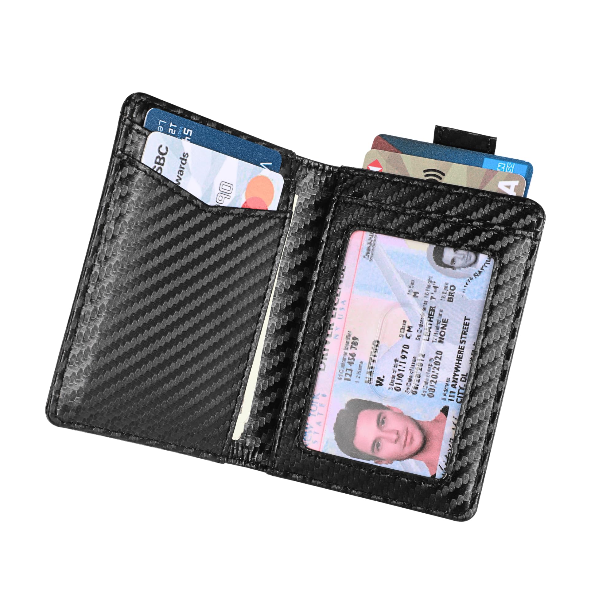 SparkMark RFID Blocking Slim Wallet for Men | Thin Bifold Credit Card Holder Wallet | Mens Wallet Slim Business Card Case | Minimalist Front Pocket
