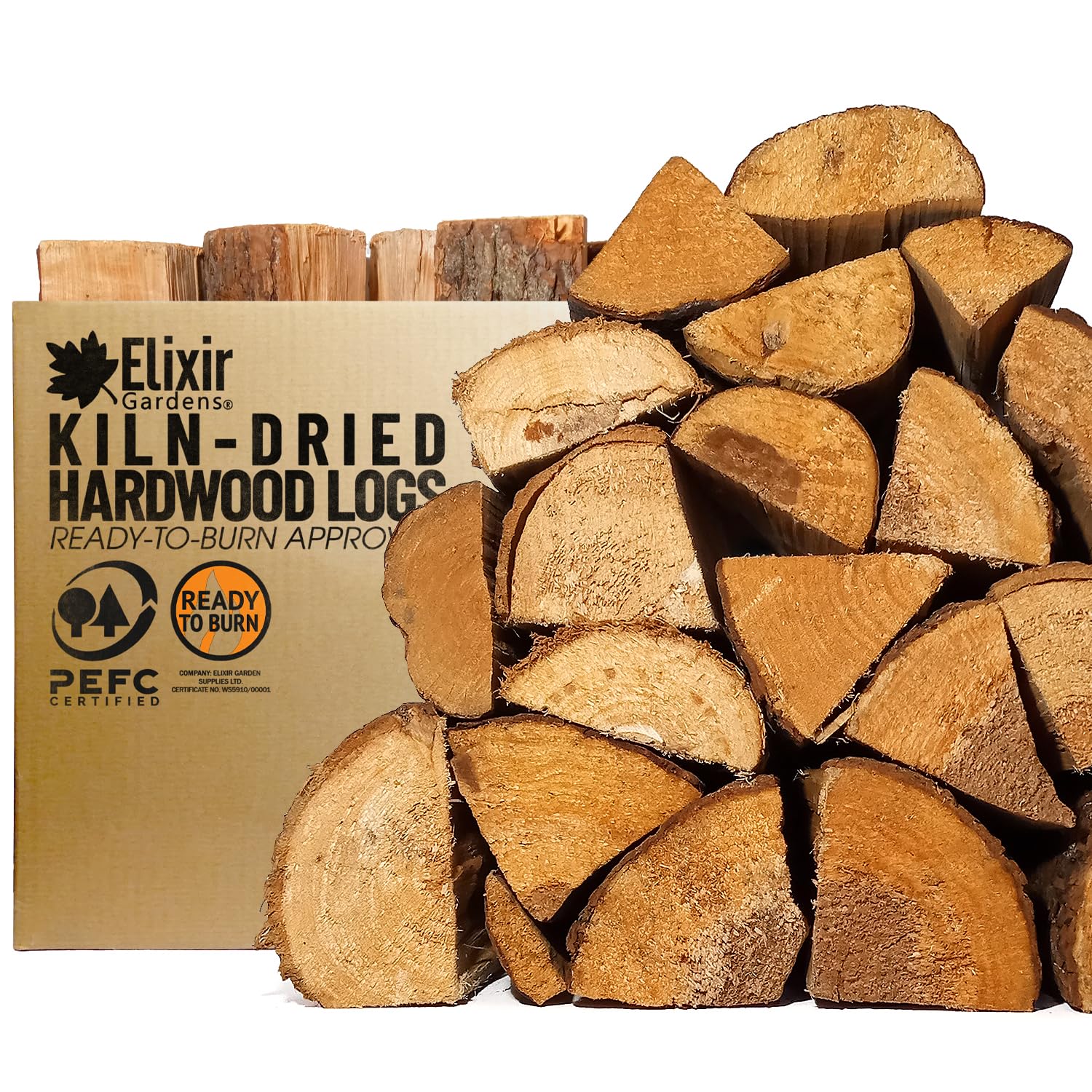 Elixir Gardens Firewood Mixed Hardwood Firewood Logs 22L Net x 5