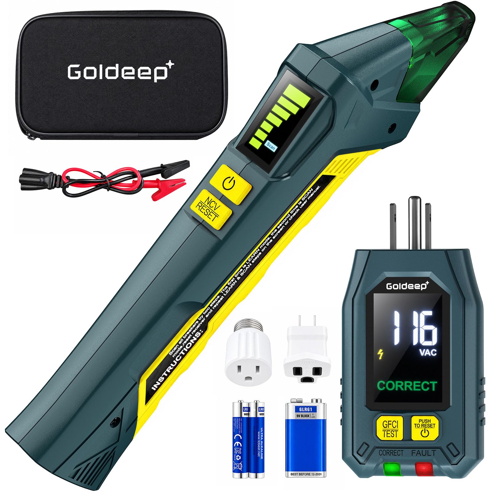 Goldeep Circuit Breaker Finder - GFCI Tester -10