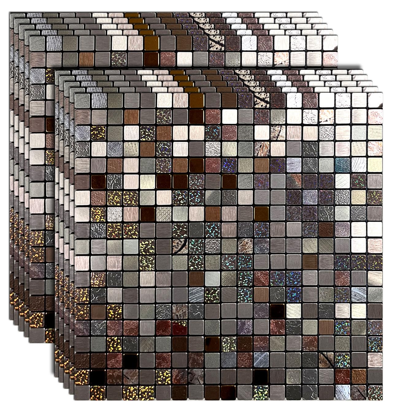 WEIMEISC Peel And Stick Backsplash Tiles - 10 Sheets Self-Adhesive Mosaic Tile For Kitchen & Bathroom - View #3