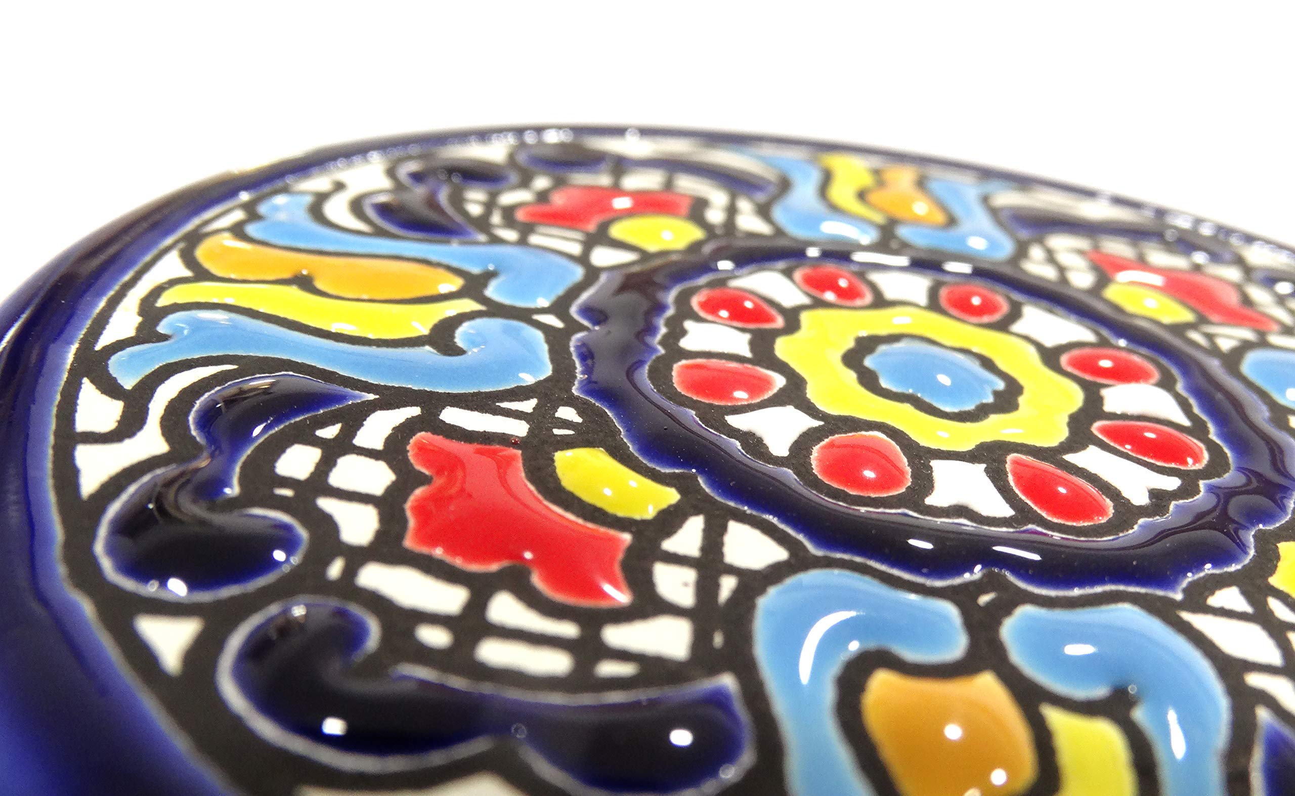 Cerámica Andaluza Platos Decorativos Pared 9CM Cuerda Seca