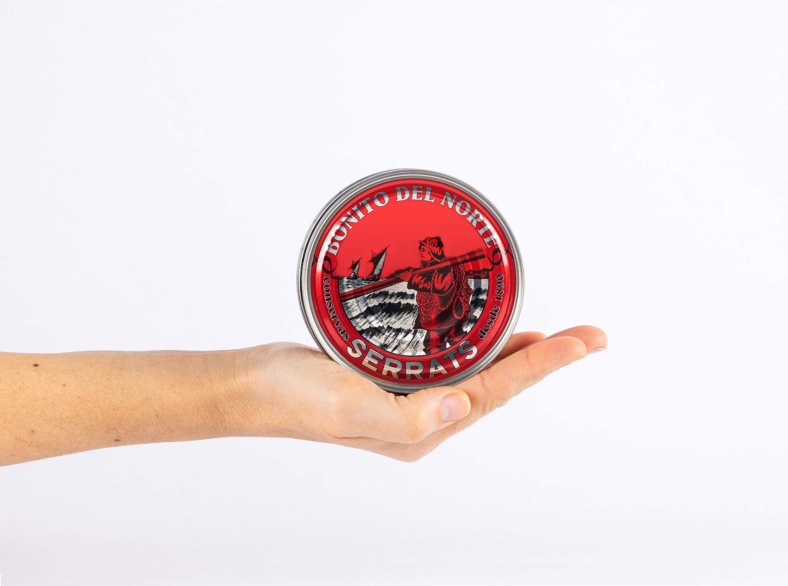 CONSERVAS SERRATS - Bonito del Norte del Cantábrico en Escabeche Artesanal - 12 Latas x 260g (Total: 3120g) - Elaboración Artesanal desde 1890 - Sin Gluten - Rico en Omega 3