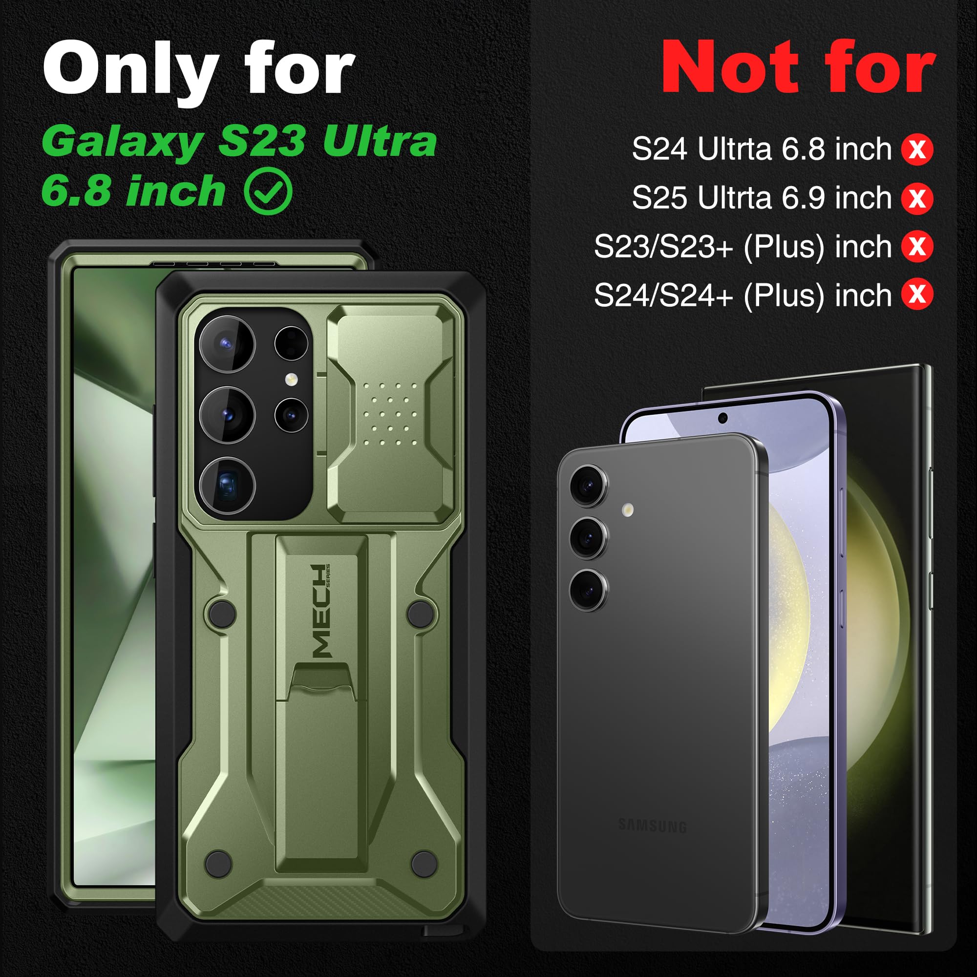 Amazon.com: TONGATE for Samsung Galaxy S23 Ultra Case