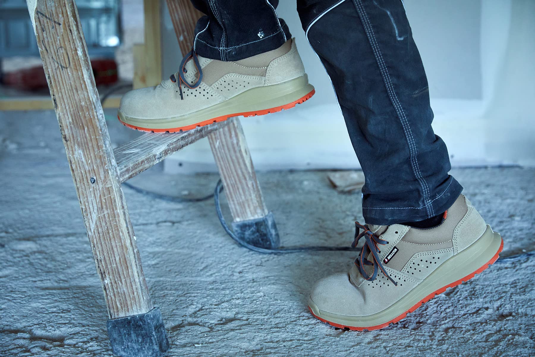Bellota FTW3050S1P - Zapato de Seguridad Core S1P de Hombre y Mujer de Piel Serraje Transpirable, Ligero y Resistente a Golpes y Rozaduras