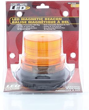 Optronics RBL10AS Led Strobe/Beacon Light, Amber