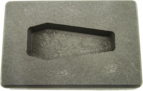 Molde de grafito de alta densidad dorado con forma de ataúd de 2 onzas, barra plateada de 1 oz, fabricada en los Estados Unidos