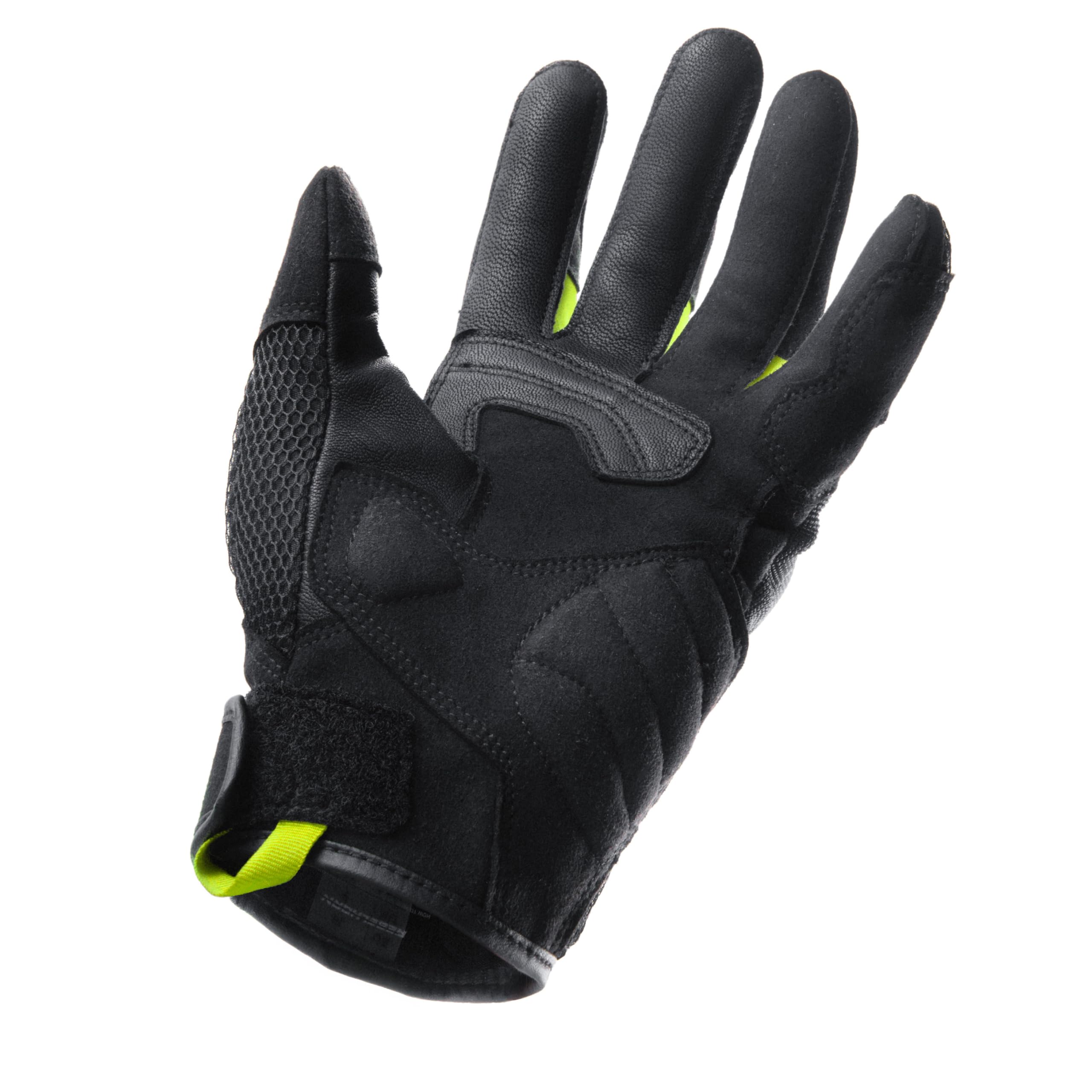 REBELHORN Core Women Guantes de Moto Mujer | Textil | Protectores de Tobillo | Amplios Paneles de Ventilación de Malla | Nivel de Protección 1 KP | Tallas hasta XL