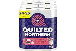 Kleenex Velvet Ultra Plush Toilet Paper with Sweet Lilac & Vanilla Scented Tube