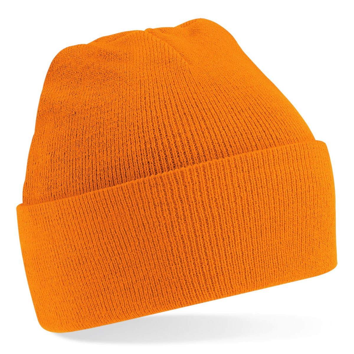 Beechfield Men's Orange Knitted Cap, Various Colours - One Size