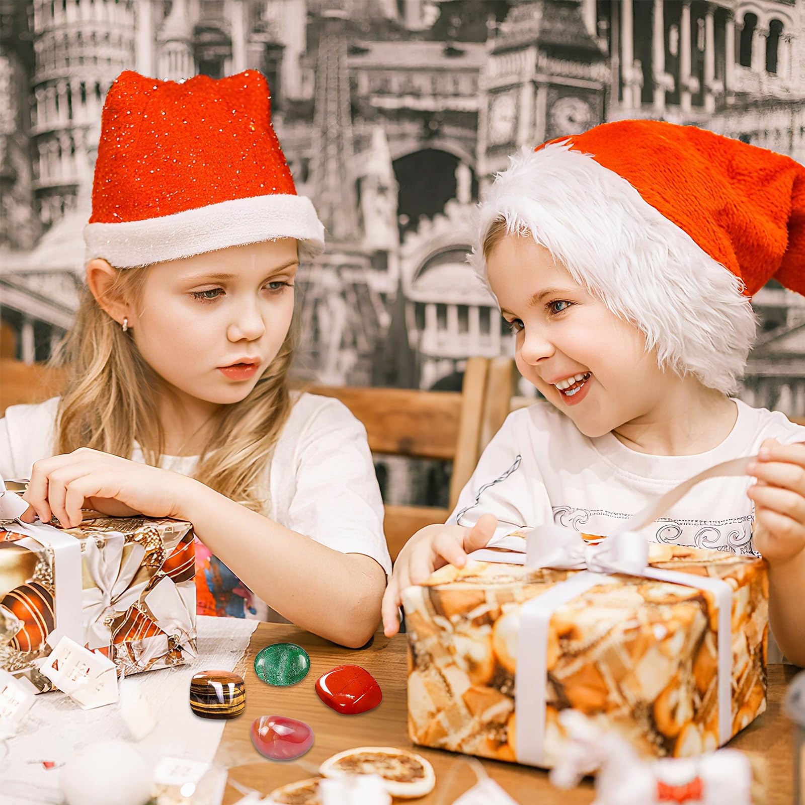 Calendario Avvento 2025 Con 24 Pietre E Minerali Naturali Per Bambini - Cristalli, Gemme E Ciondoli - Kit Scientifico Per Ragazzi E Ragazze
