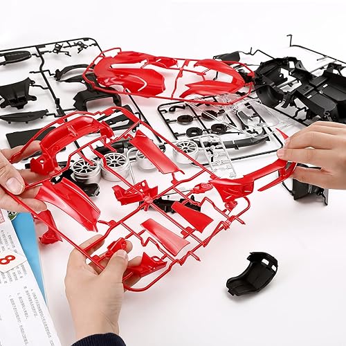 Miniatura 5 de RASTAR Kits de coche RC para construir para coche de control remoto Ferrari FXXK EVO 118, construye tu propio kit de coche RC, ideas de regalo para