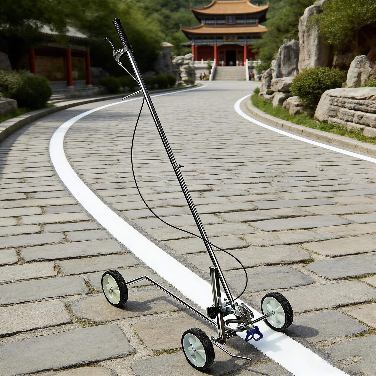pedenencelia Parking Lot Spray Paint Machine/Road Marking Machine, Parking Lot Striping Machine For Fast And Accurate Marking, Line Striper, For Touch-Ups And Smaller Line Jobs
