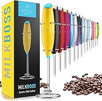 Vista 43 de Zulay Kitchen - Batidor eléctrico de mano para café, lattes, capuchinos, matcha y chocolate caliente, mezclador portátil para bebidas, accesorio