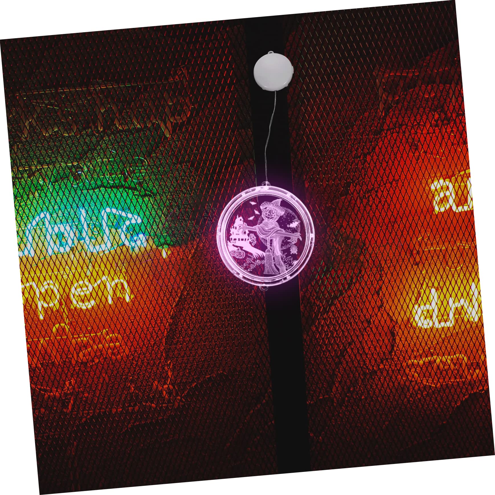 Abaodam Lot de 3 Guirlandes Lumineuses pour Fenêtre Et Porte Dhalloween Luminaire Décoratif Dintérieur pour Chambre à Coucher Idéal pour Une Fête Une Tasse