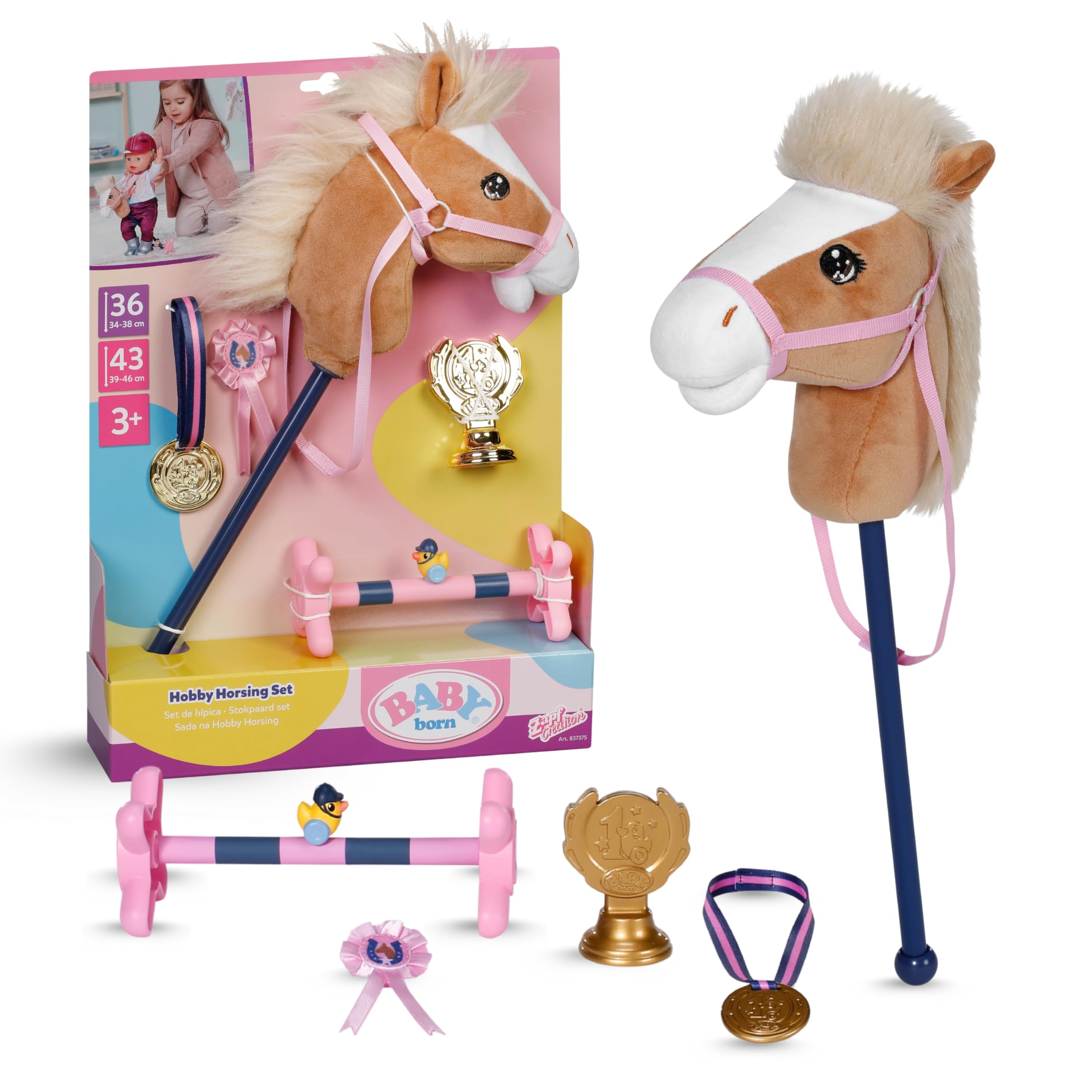 BABY born Hobby Horsing Set für Puppen mit Steckenpferd