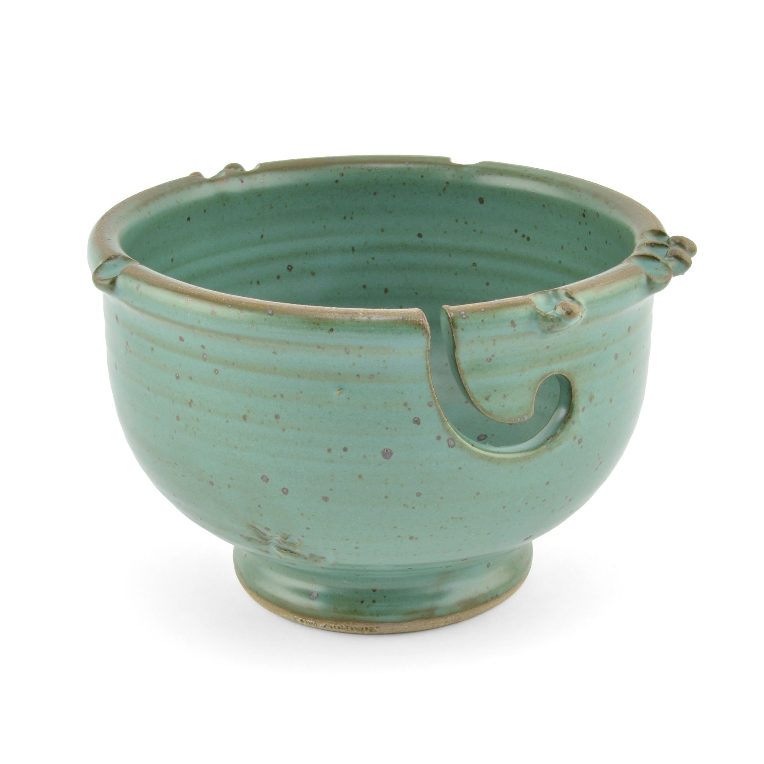 Handmade Yarn Bowl, Teal Green