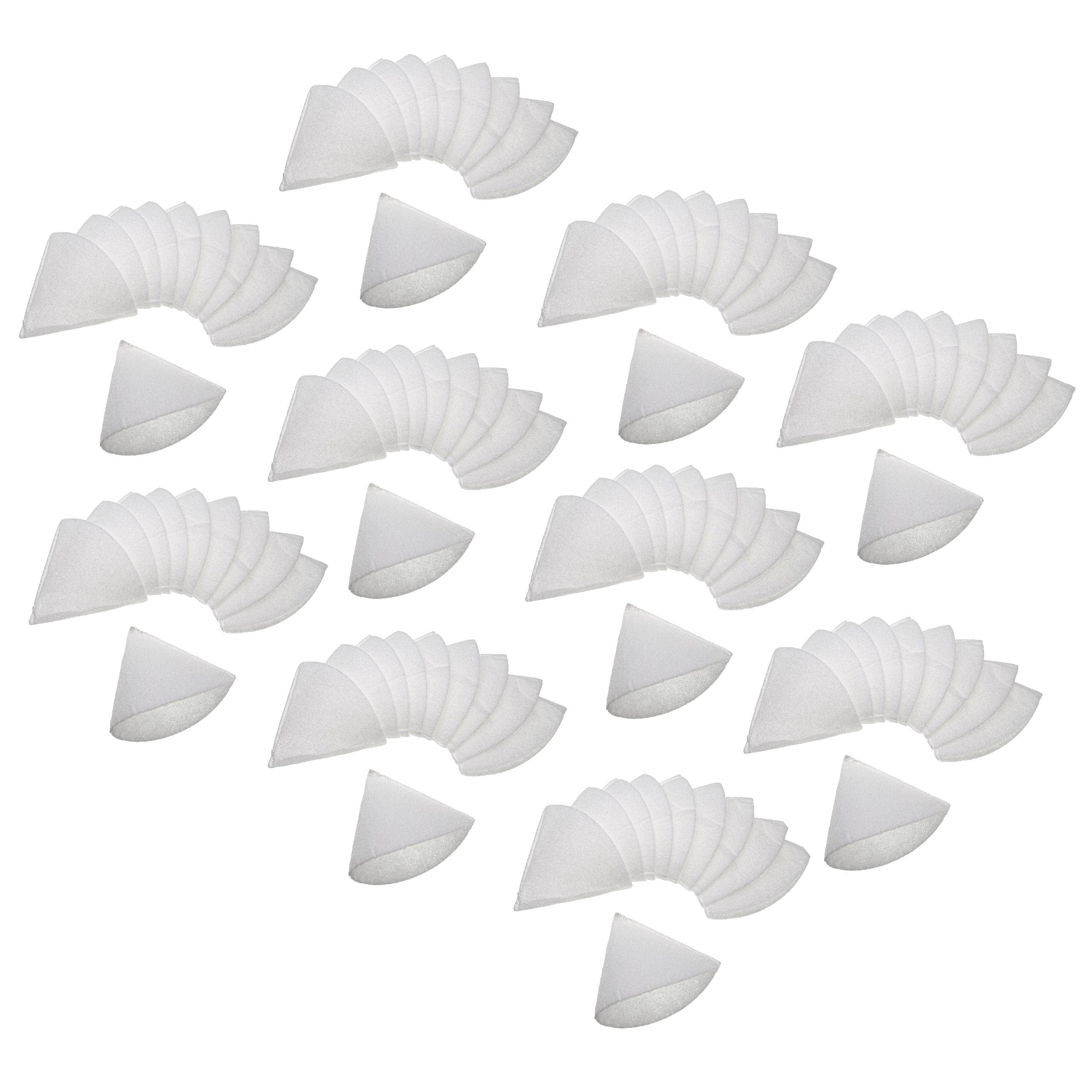 vhbw 100x Filtro cónico compatible con Zehnder STB 125 sistema de ventilación - Filtro aire de salida G4, DN 125 blanco