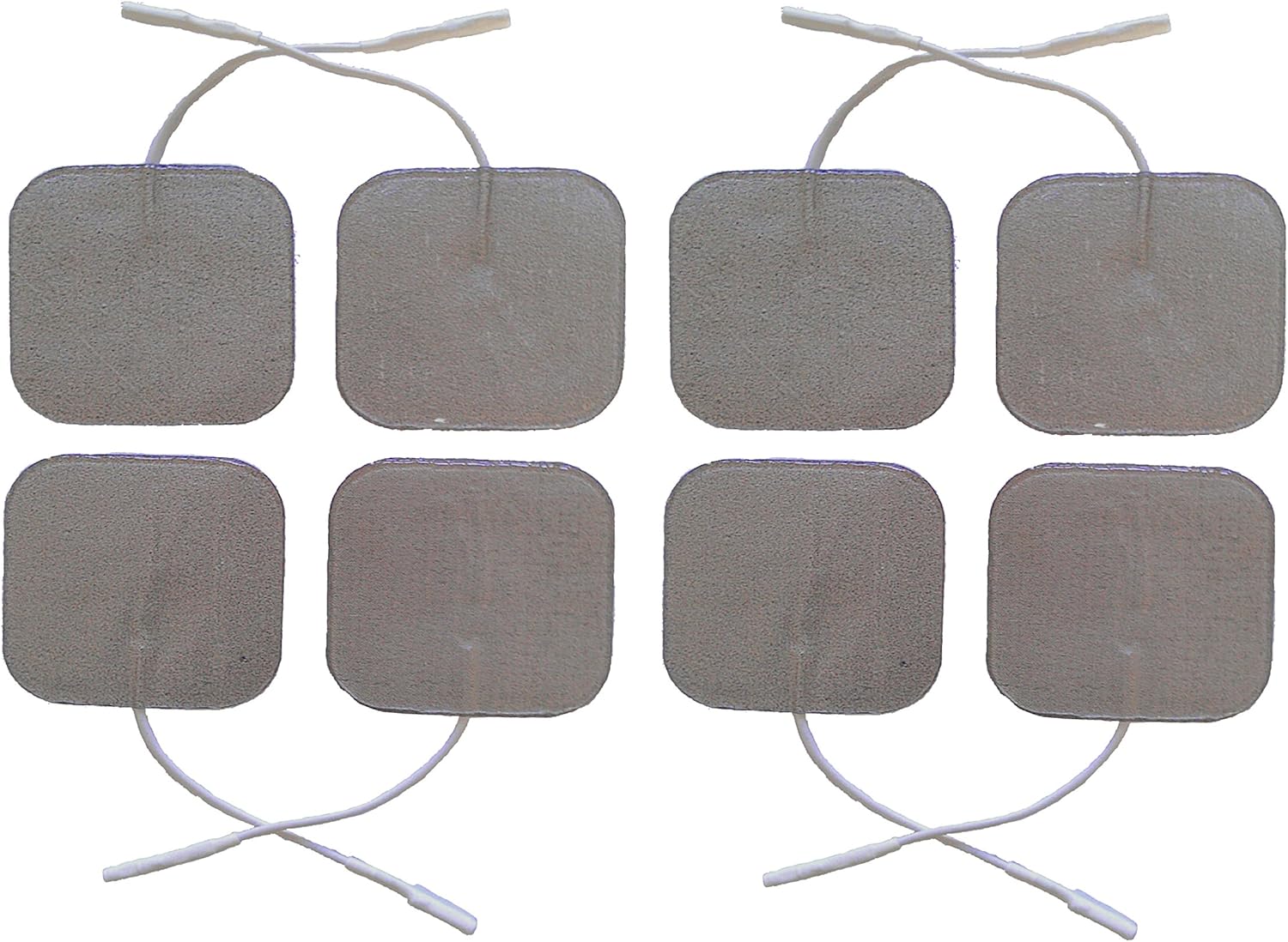 Silver Electrode Tens Pads Premium Quality Set of 8 Pads for Tens