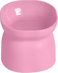 PET GAMES – Comedouro ou Bebedouro Funcional, Elevado, com Design Elegante e Qualidade Premium para Gatos – ErgonoCat Rosa