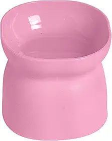 PET GAMES – Comedouro ou Bebedouro Funcional, Elevado, com Design Elegante e Qualidade Premium para Gatos – ErgonoCat Rosa