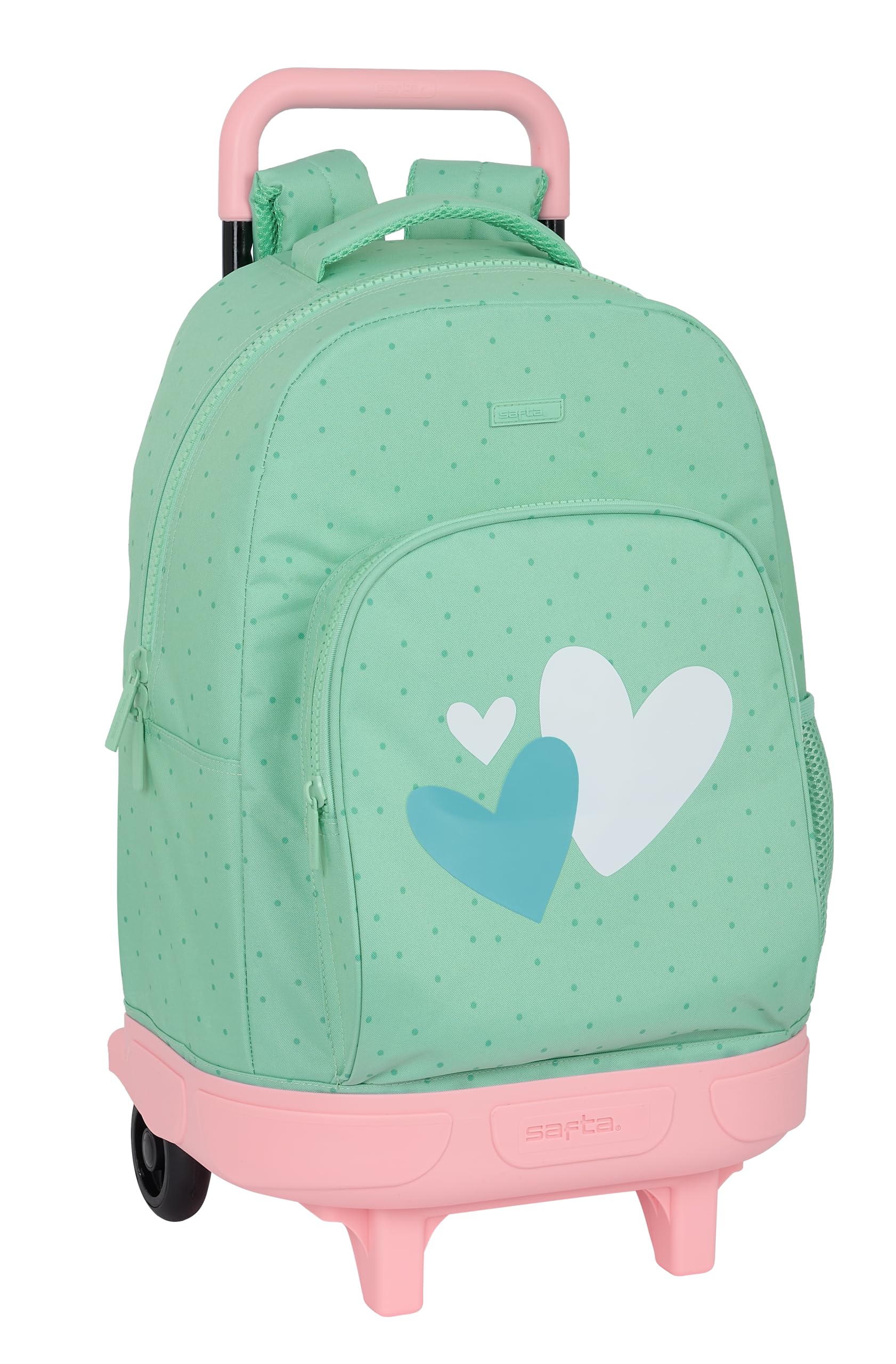 Safta LOVING - Mochila Grande con Ruedas, Compacta, Extraíble, Ideal para Niños de Diferentes Edades, Cómoda y Versátil, Calidad y Resistencia, 33x22x45 cm, Color