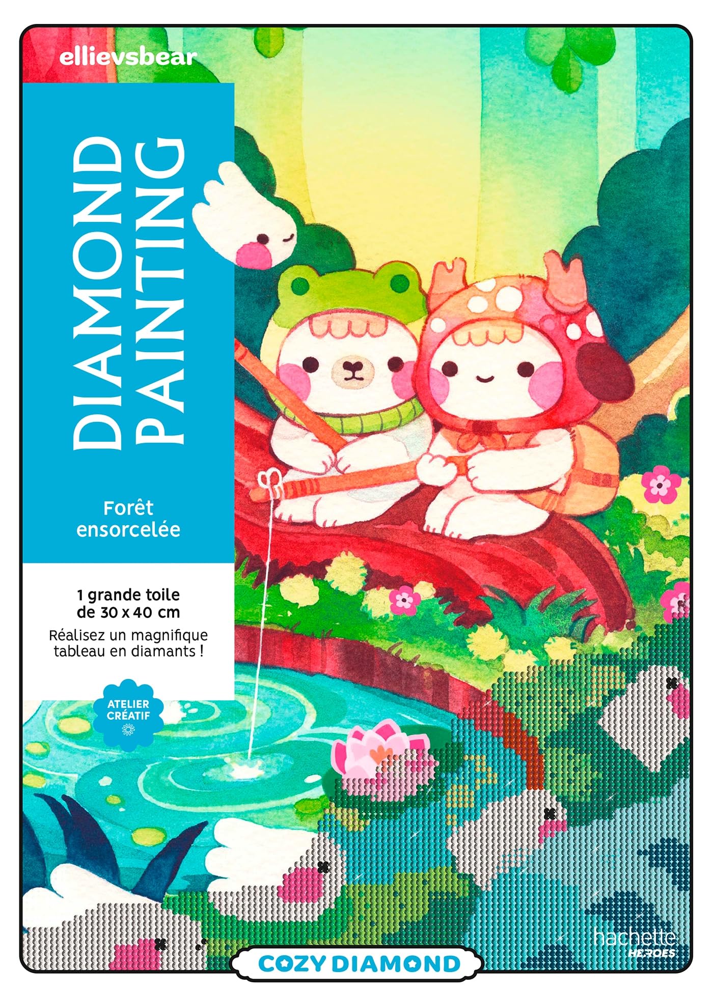 Diamond painting - Cozy: Réalisez un magnifique tableau en diamants !