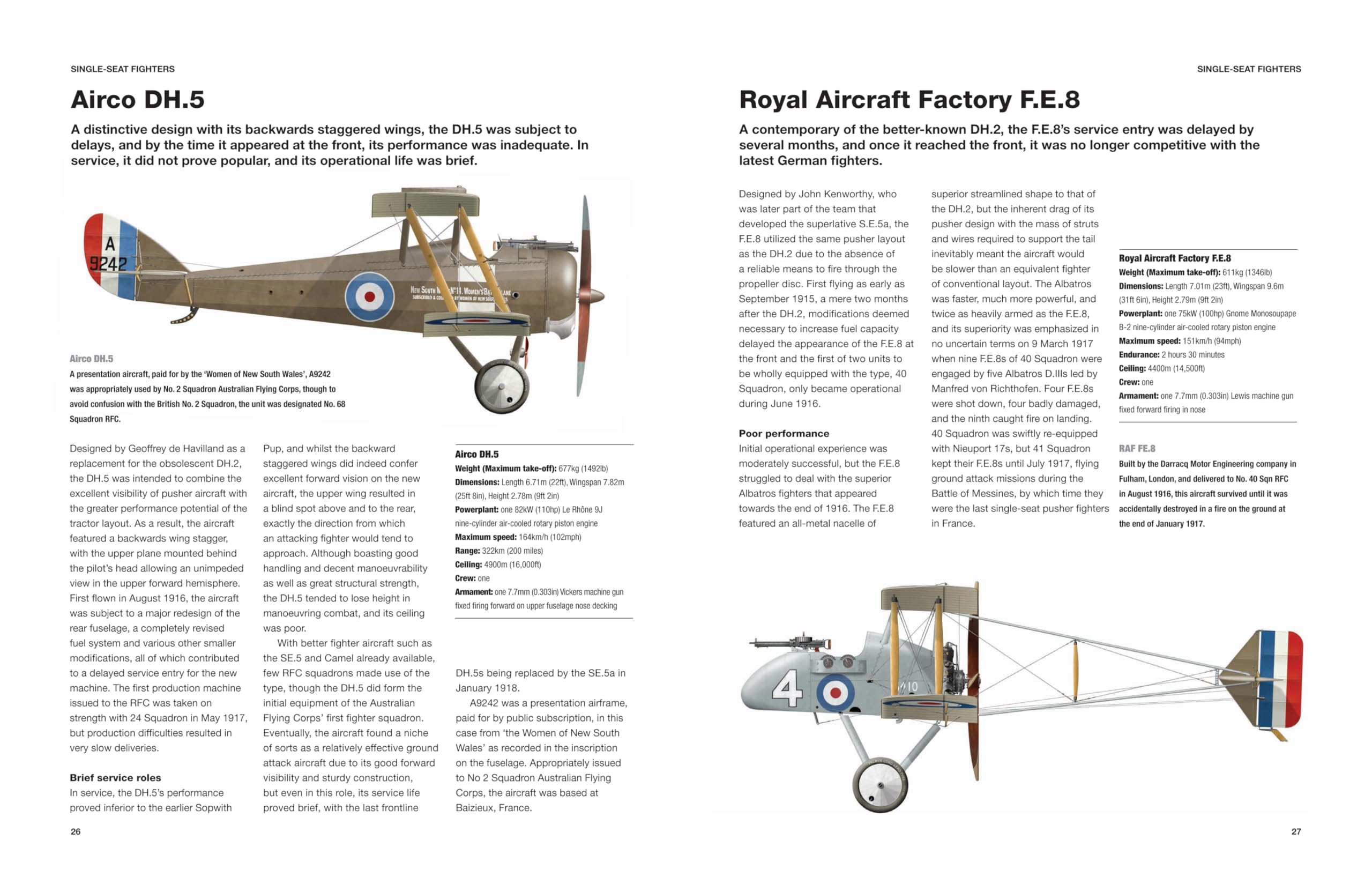 British Aircraft of World War I 1914-18