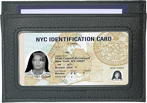 Miniatura 2 de Slim Minimalist Leather Wallet, Front Pocket Wallets,RFID Blocking,Credit Card Holder for Men&Women