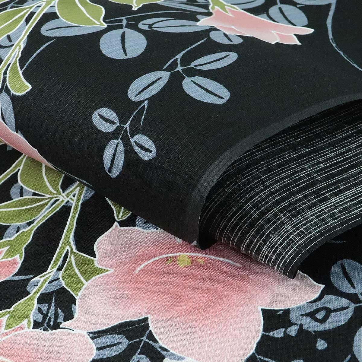 Amazon.co.jp: 浴衣反物 レディース -46- No.2 滝流れ 綿100