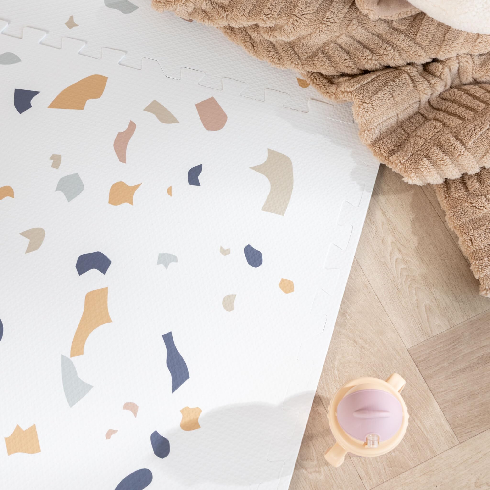 Puzzlematte - Alfie Confetti Bunt - 120x180cm - Punkte - Krabbeldecke - Spielmatte - Kinderzimmer, Babyzimmer - Jungen - Mädchen