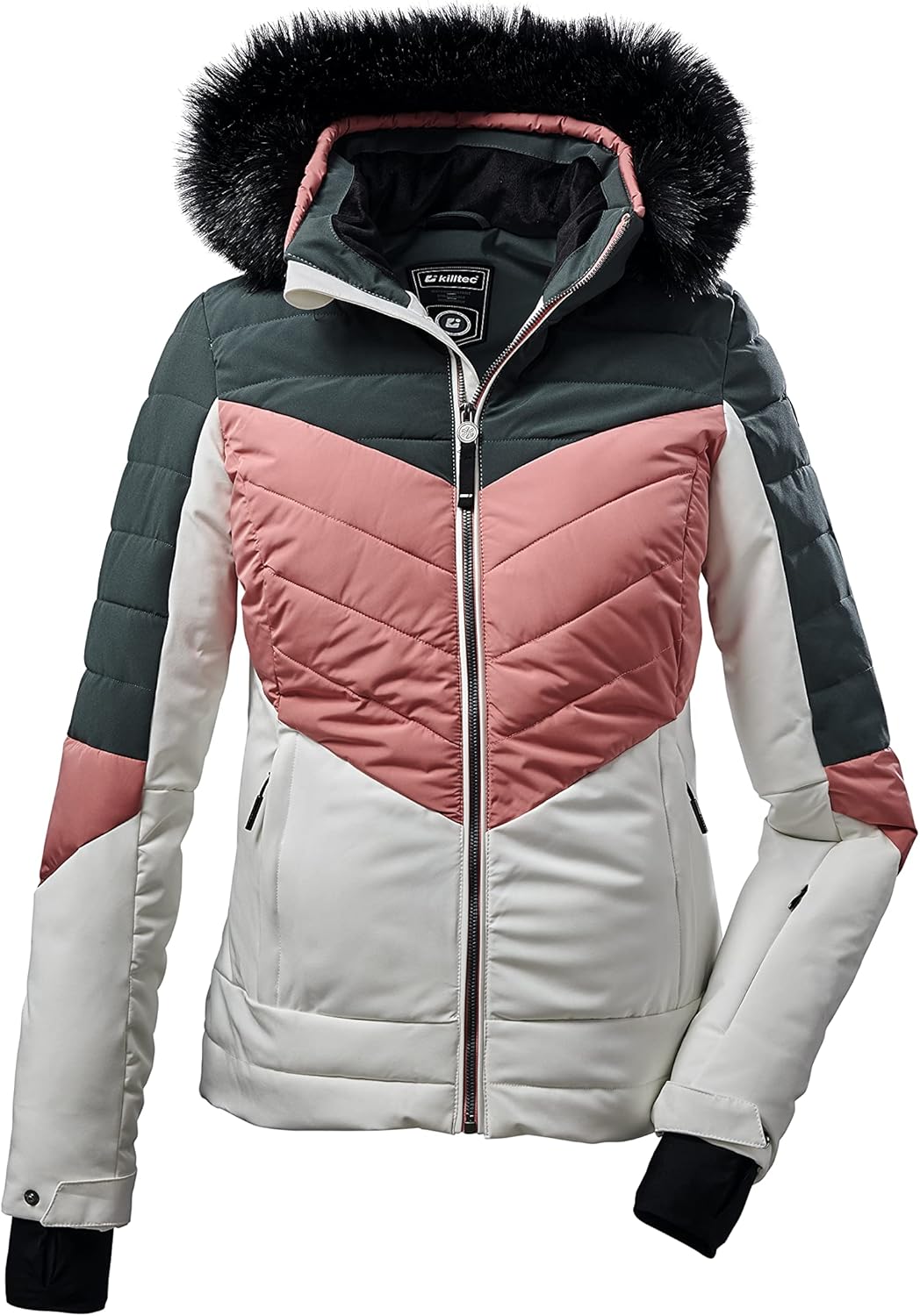 Killtec Dames Gewatteerde Jas/ski Jas Met Afritsbare Capuchon En Sneeuwvanger Ksw 250 Wmn Ski Qltd Jckt Light Steel Blue 46 37577 000 752190910 Killtec Dames Gewatteerde Jas/ski Jas Met Afritsbare Capuchon En Sneeuwvanger Ksw 250 Wmn Ski Qltd Jckt Light Steel Blue 46 37577 000 752190910
