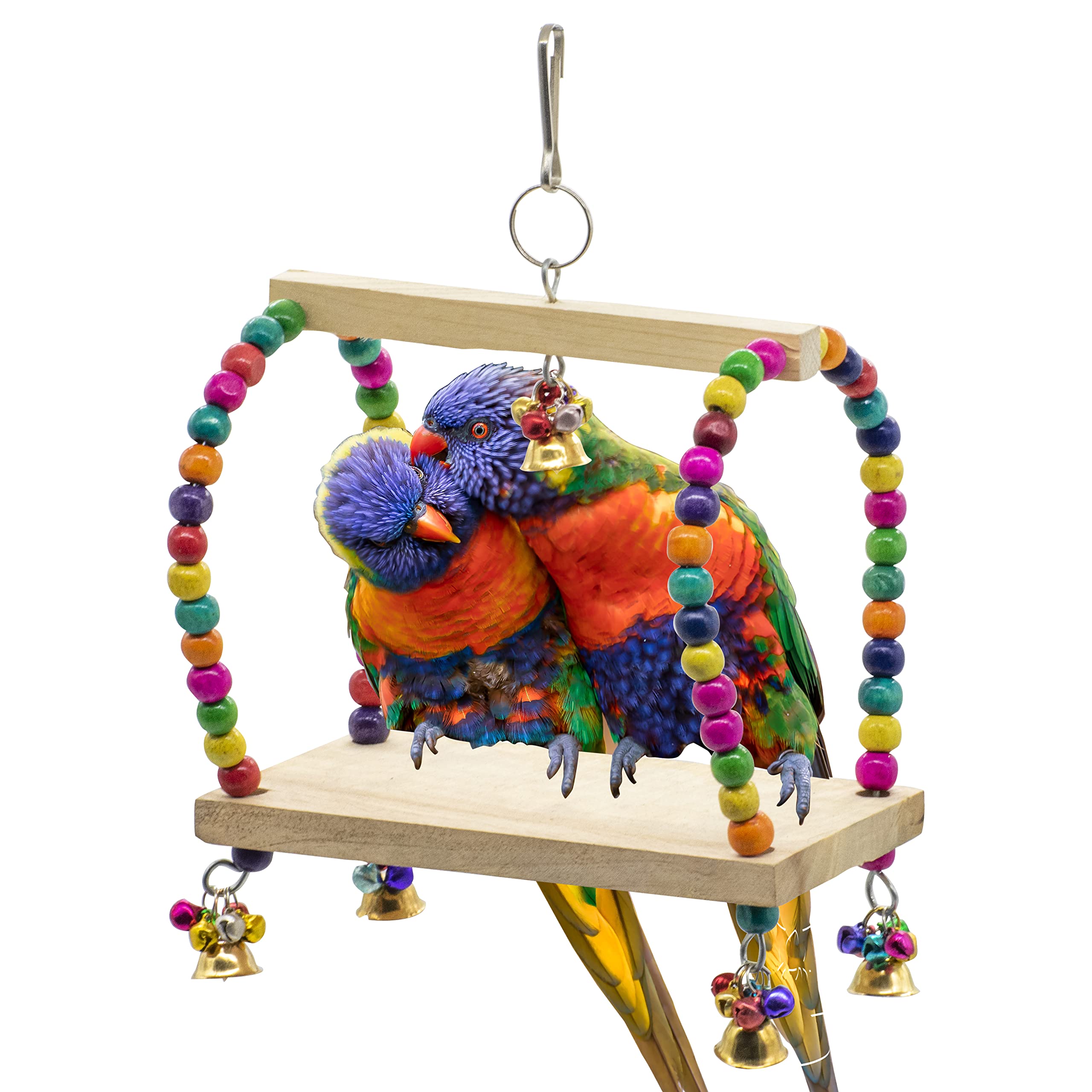 PETZOO Wooden Swing Resting Toy Perch for Bird Cage Resting Toy for Parrots, Finches, Budgies, Love Birds, Parrots, Conure, African Grey, Cockatiels (B0BRG8PVD7) Amazon Price History, Amazon Price Tracker