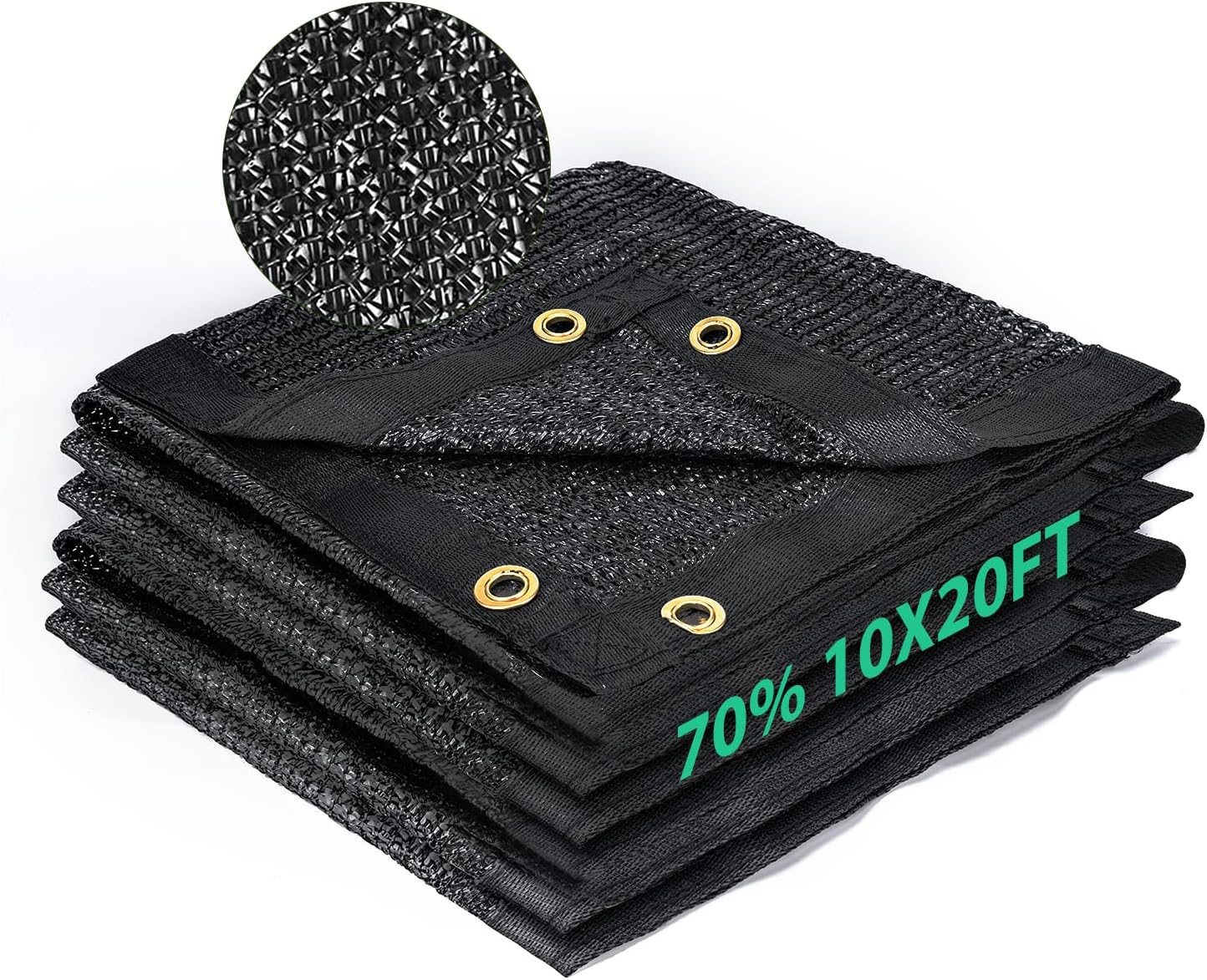 AdirPro Lona De Malla De Punto Resistente, Lona Negra De 10 X 14 Pies
