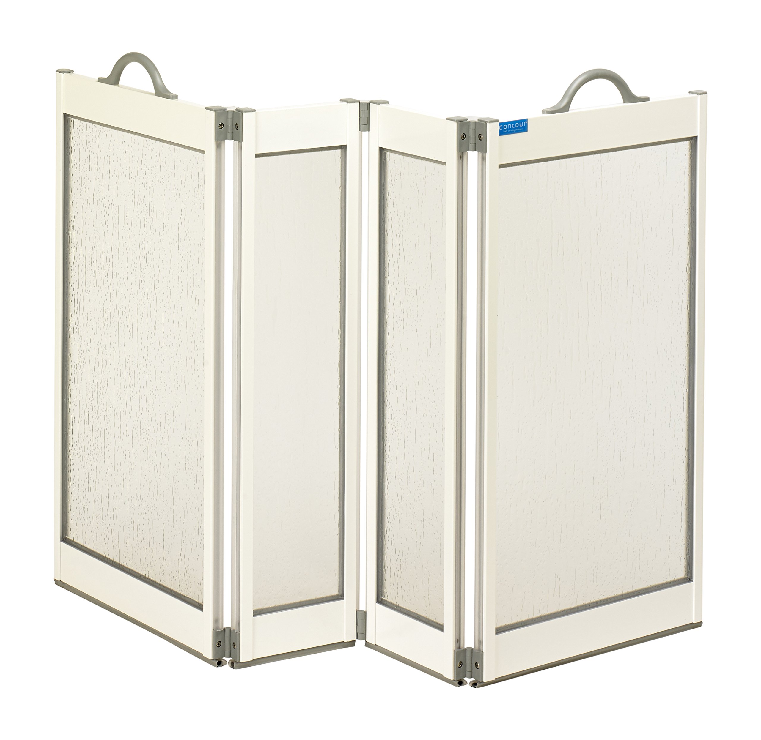 Performance Health Portable Shower Screen, Two Panel, Sturdy Aluminum Frame, Integral Handles for Moving, 75 cm Height