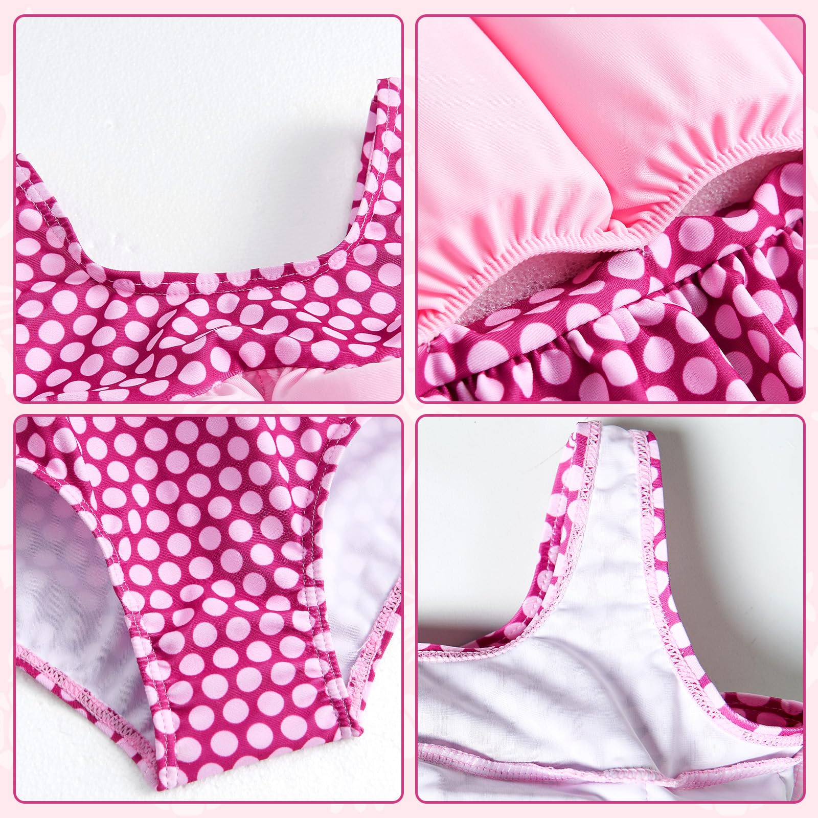 Maillot de bain une pièce pour bébé fille avec flotteur