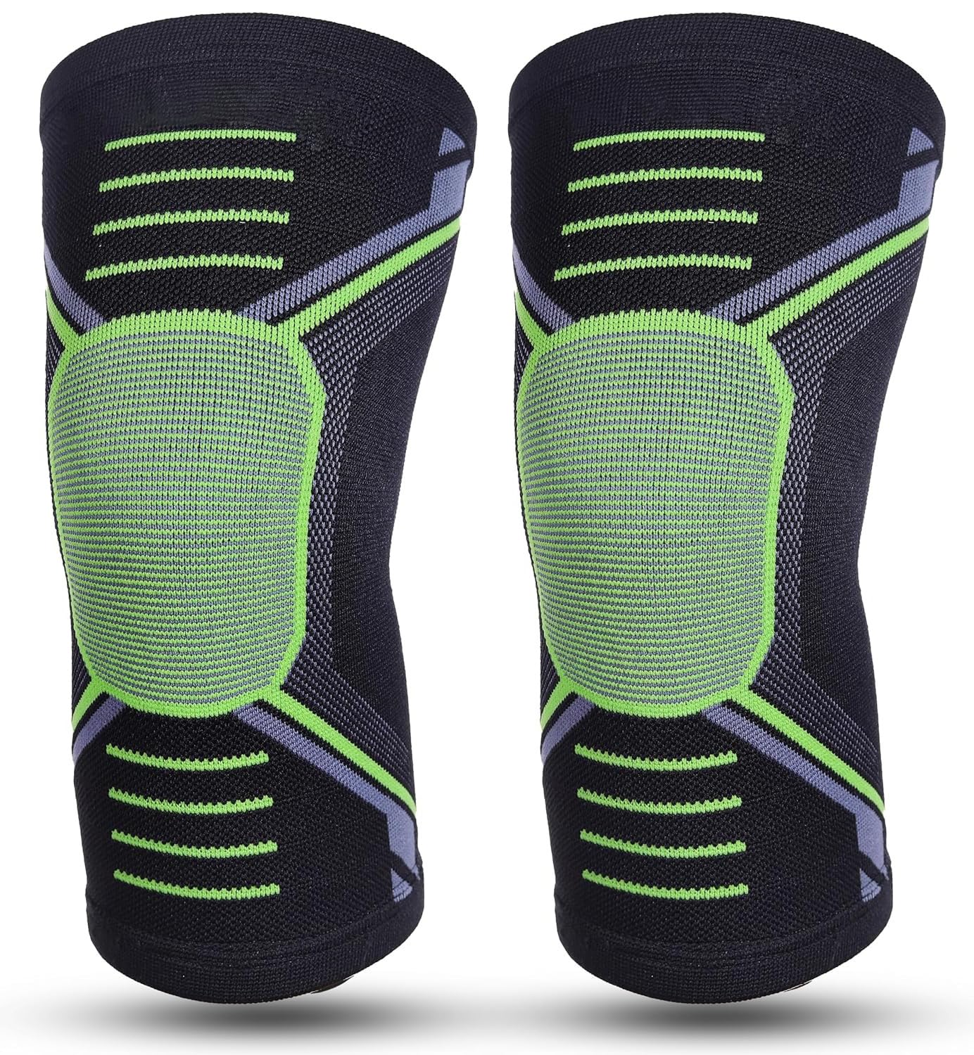 Eastern Club Knee Support For Men & Women Knee Caps Brace For Knee Pain Relief Products Knee Pad Leg Sleeves For Men Gym Squats Knee Belt Knee Support 1 Pair (M, Black,Green) (B0CZP5NK84) Amazon Price History, Amazon Price Tracker