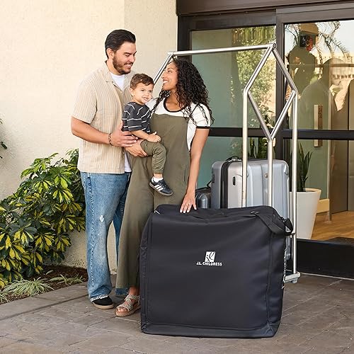 Miniatura 2 de J.L. Childress Bolsa de viaje universal para cochecito de avión, se adapta a la mayoría de cochecitos de bebé, artículos esenciales de vuelo,