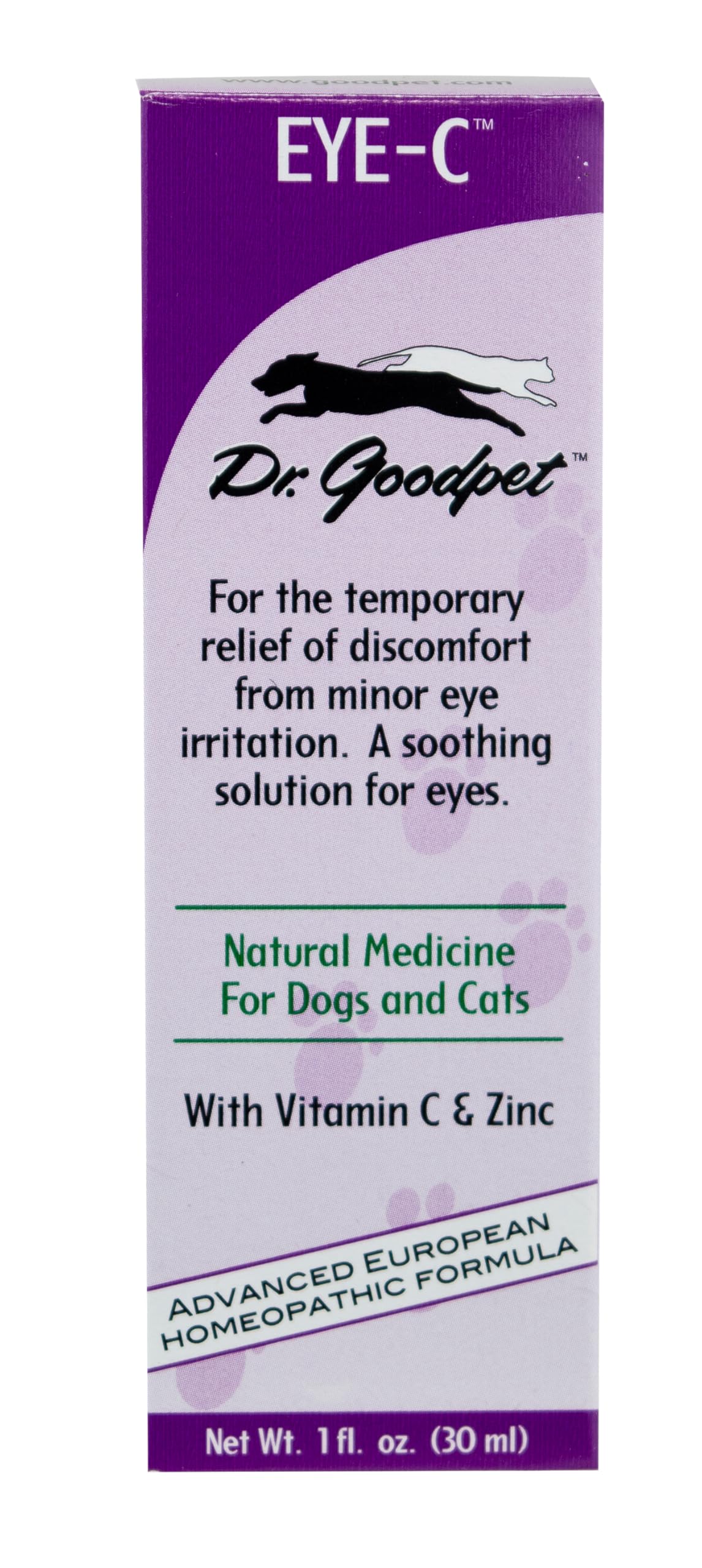 Dr. Goodpet Eye-C All-Natural Eye Drops for Dogs, Cats | Human Quality Zinc & Vitamin C | Veterinarian Recommended Eye Care | Soothe, Wash, and Moisturize Pet Eyes | Made in the USA — Amazon image 5