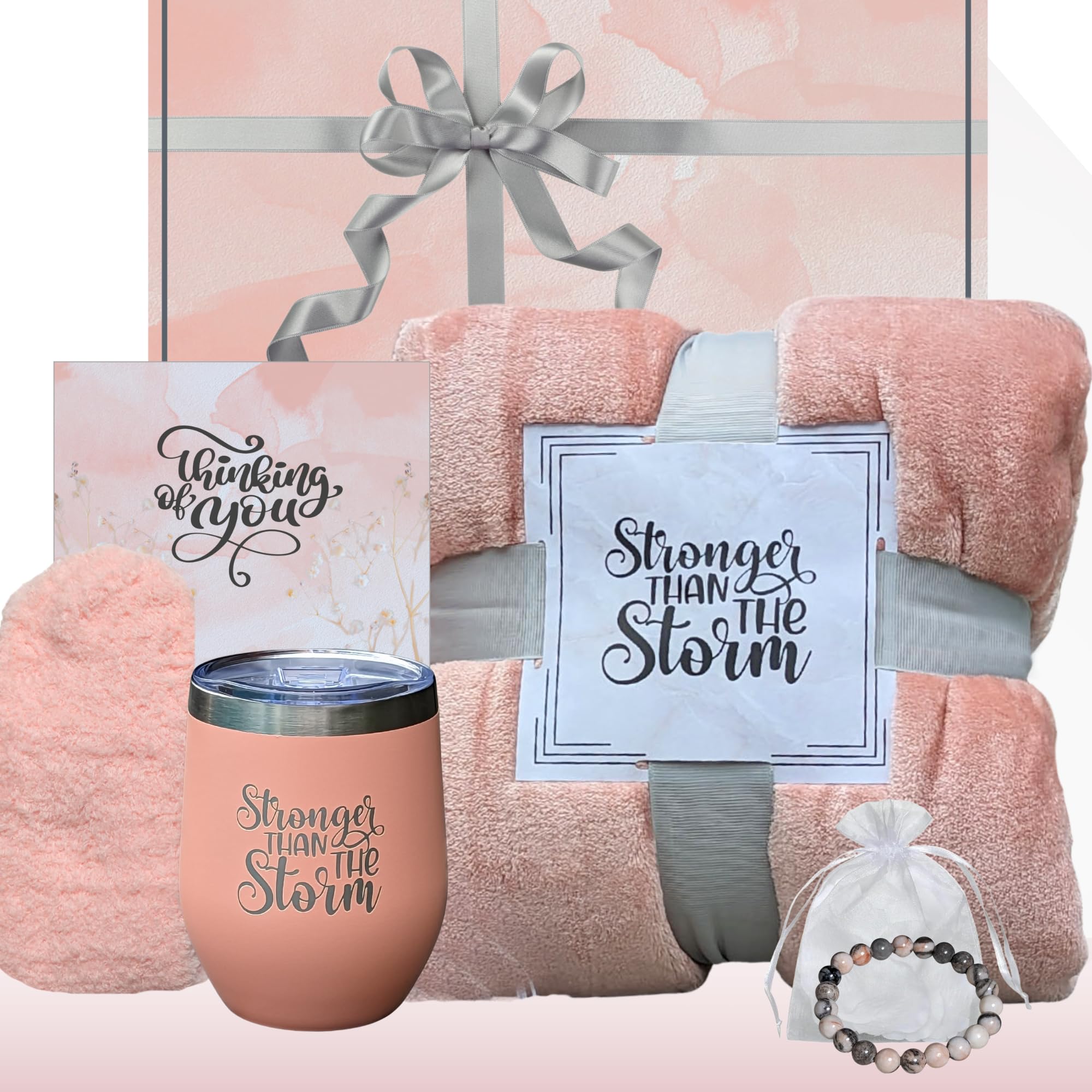Jarvin Gardens Pflegepaket Für Frauen – Mit Decke, Weinbecher, Armband & Karte Zur Genesung
