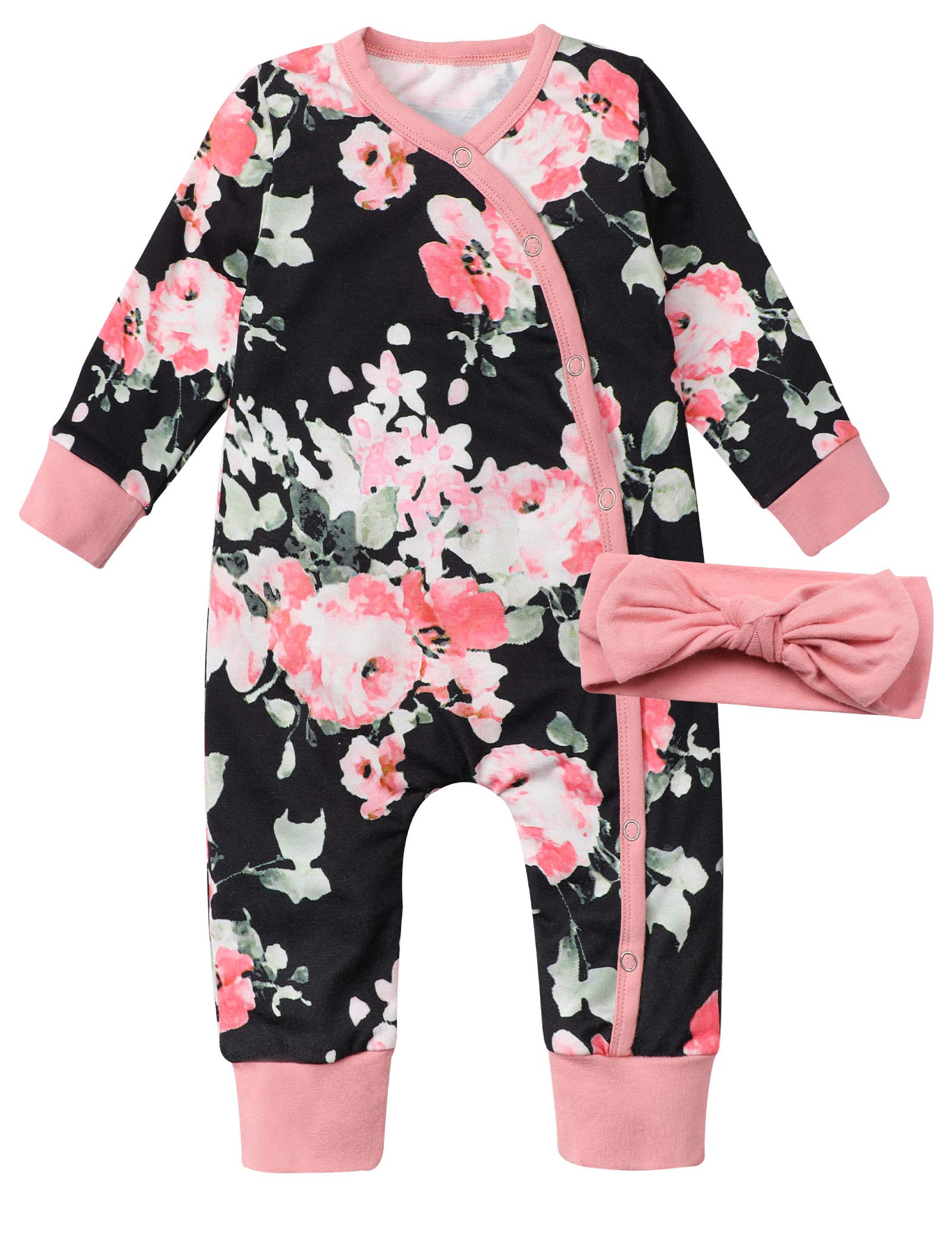 Baby Girl Clothes Toddler Girl Clothes Sunflower Print Sleeveless top + Pure Color Short Pants + Floral Headband