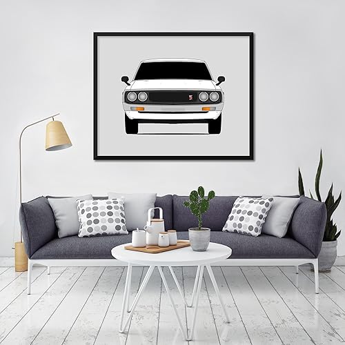 Miniatura 9 de Handmade Poster compatible with Nissan Skyline GT-R KPGC110 1973 Print Wall Art Décor - 8x10" Satin Print (Unframed)