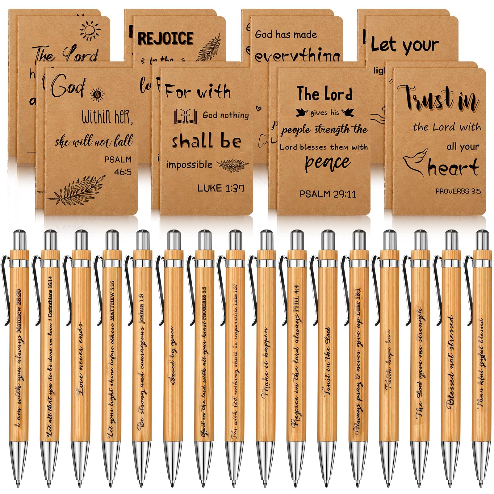 24pcs Mini Notepads Black Inspirational Pocket Notebooks, Happy Journal Small Notebooks Bulk For Party Favors School Office Home Coworkers Travel Gift Present Supplies (24pcs-8styles, Black Inspirational