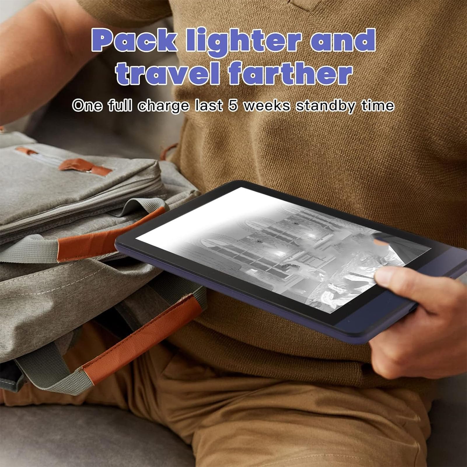 E Lettore Touchscreen, Lettore di Ebook da 6 Pooks Integrato in 3 GB di RAM 32 GB ROM, 198ppi, Leggero Leggero Regolabile E Tablet di Carta Sopport Wifi Ble, con Supporto a Slot