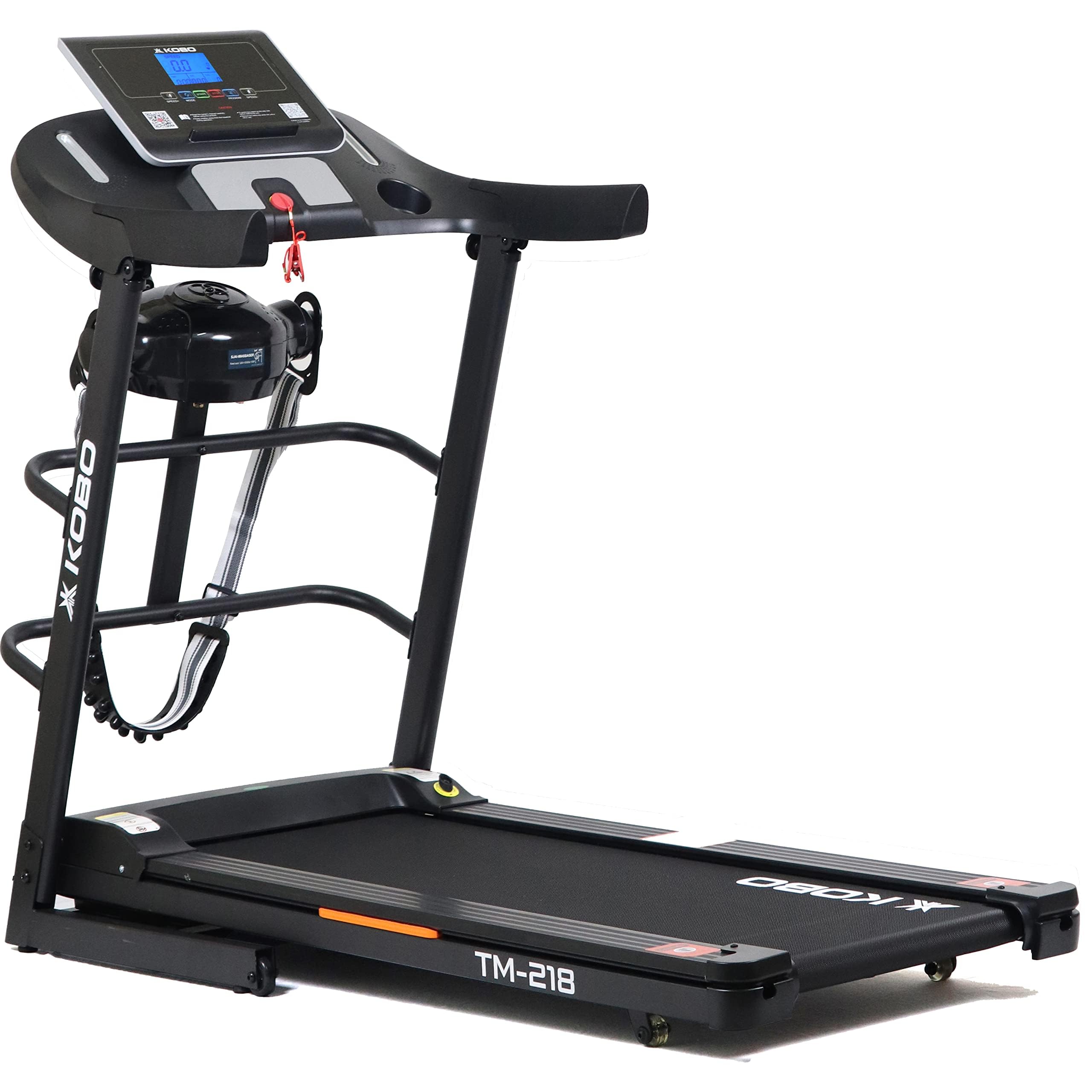 Kobo 2HP DC Motorised Treadmill for Home Use with Bluetooth Connectivity APP Multi Function Massager, Free Installation Assistance (Black)-image-19