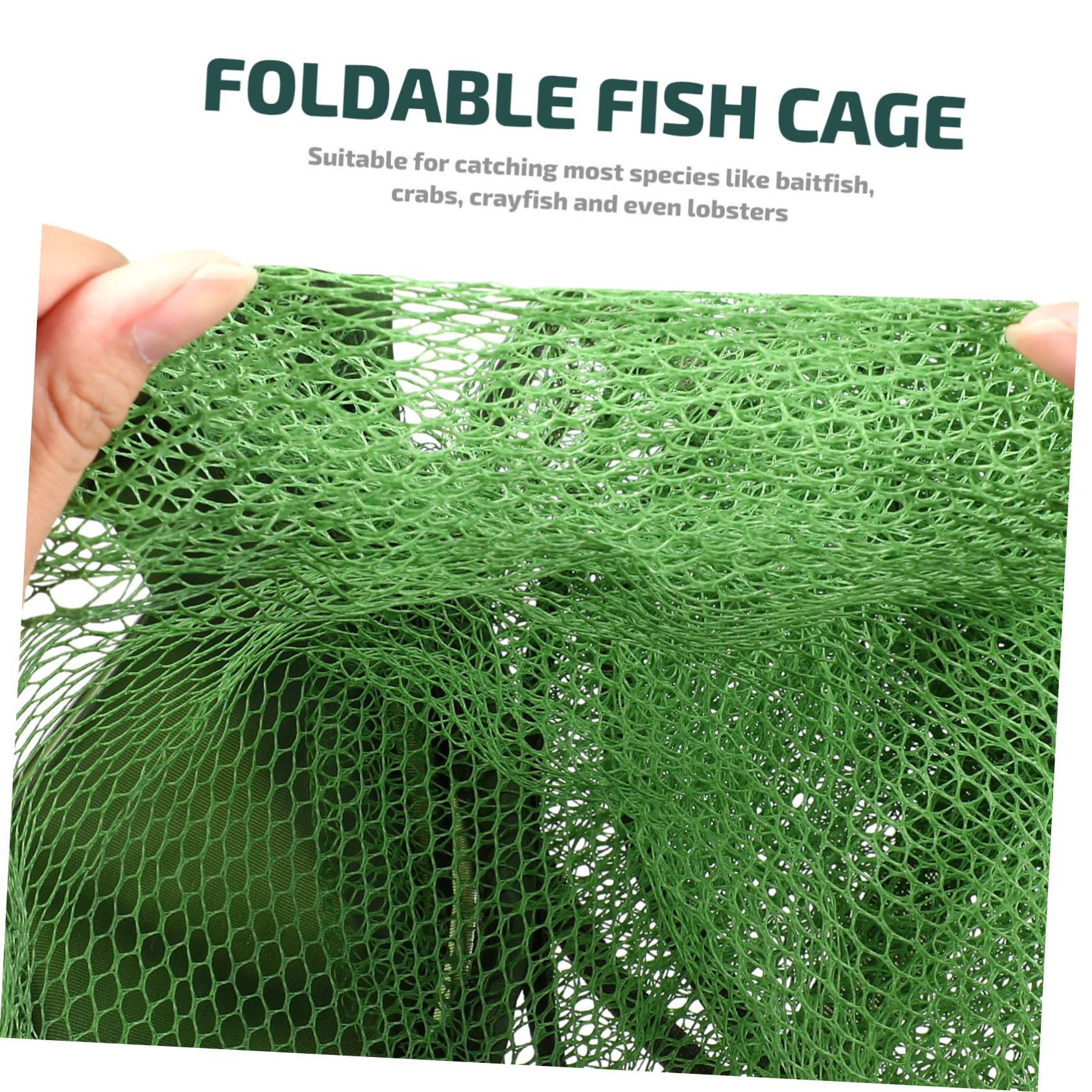 BESPORTBLE Plegable Red de pesca de goma para pesca